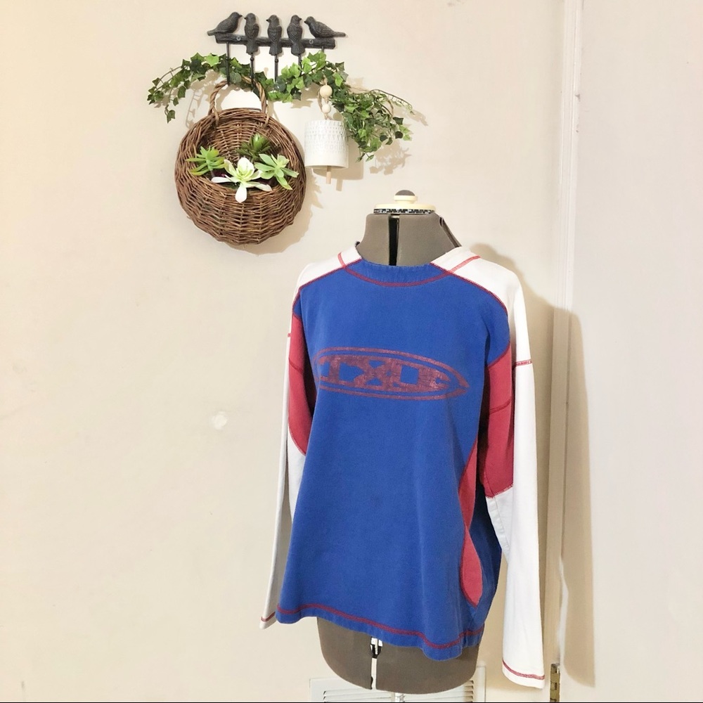 Designer 90s Colorblock Sweatshirt - Picture 2 of 6